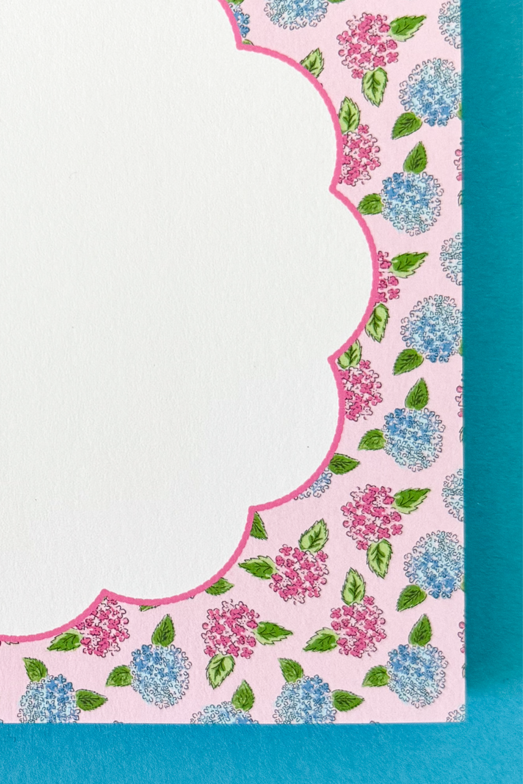 Hydrangea Scallop Notepad
