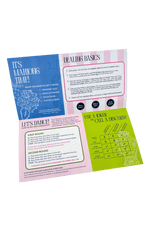 Details of folded mahjong instructional card